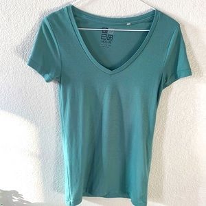 Nollie teal soft t shirt on the longer side